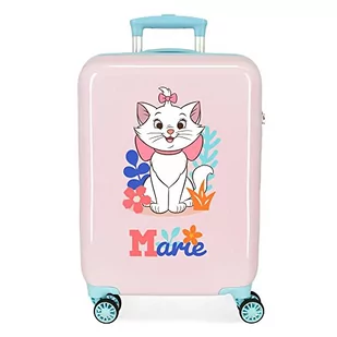 Disney Aristocatos walizka kabinowa różowa 38 x 55 x 20 cm sztywny ABS zamek szyfrowy z boku 34 l 2 kg 4 podwójne koła - Walizki - miniaturka - grafika 1