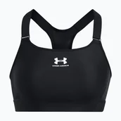 Bielizna sportowa damska - Biustonosz treningowy Under Armour HeatGear Armour High black/white - miniaturka - grafika 1