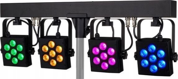 Stairville CLB4 RGB LED TriColor Kompaktowy Zestaw 4 Reflektorów 21W Nowy