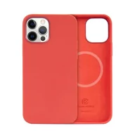 Etui i futerały do telefonów - Crong Color Cover Magnetic - Etui iPhone 12 Pro Max MagSafe (czerwony) - miniaturka - grafika 1