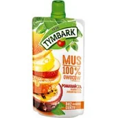 Desery dla dzieci - TYMBARK Mus 100% pomarańcza marakuja jabłko banan - miniaturka - grafika 1