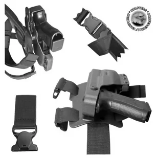 kabura taktyczna do Glock 17 z oświetleniem TCT-SSS 2007 - Kabury i pokrowce - miniaturka - grafika 2