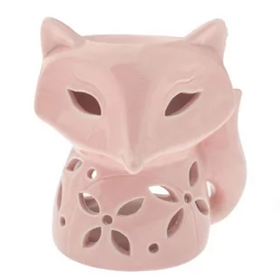 Dakls Kominek ceramiczny Lisek 12 x 11 x 10 cm (różowy) - Świeczniki - miniaturka - grafika 1