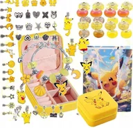 Prace ręczne dla dzieci - ZESTAW KORALIKÓW DO ROBIENIA BRANSOLETEK BIŻUTERII CHARMS KORALIKI PIKACHU - miniaturka - grafika 1