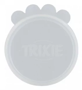 Trixie Wieczko na puszki silikonowe o 7,6 cm przezroczyste 2 sztuki - Pozostałe akcesoria dla psów - miniaturka - grafika 1