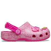 Klapki i japonki damskie - Klapki młodzieżowe Crocs Barbie Classic Clog 211407-90H - różowe - miniaturka - grafika 1