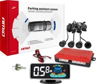 Czujniki parkowania - AMiO Czujniki parkowania cofania czarne led 3d gold 18mm amio-03186 - miniaturka - grafika 1