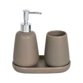 Akcesoria łazienkowe - Zestaw akcesoriów dozownik, kubek Milo Bisk - miniaturka - grafika 1
