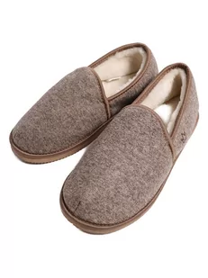 Kaiser Naturfellprodukte H&L Kapcie wełniane w kolorze beżowym - Kapcie damskie - miniaturka - grafika 1