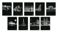 Zeszyty szkolne - Zeszyt A5/80K kratka CITIES BY NIGHT MIX 10szt) - miniaturka - grafika 1