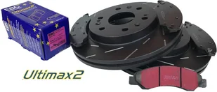 Przednie klocki Ultimax2 + NACINANE tarcze hamulcowe 330mm EBC seria USR Cadillac Escalade AWD 2007-2008 - Tarcze hamulcowe - miniaturka - grafika 14