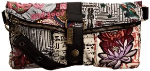 Desigual Damska mini Victoria Clutches, 28 x 16 x 2,5 cm, biały - Biały Algodón 1015-28x16x2.5 cm (B x H x T) - Torebki damskie - miniaturka - grafika 1