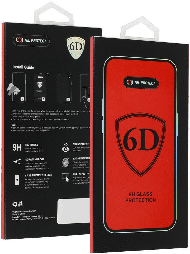 Hartowane szkło Full Glue 6D do XIAOMI REDMI NOTE 13 PRO PLUS 5G CZARNE