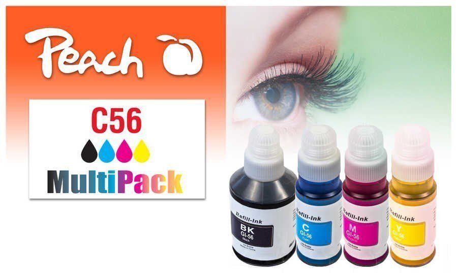 Tusz Peach Peach Peach 321697 nabój z tuszem 4 szt. Zamiennik Standardowa wydajność Czarny, Cyjan, Purpurowy, Żółty