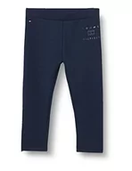Legginsy - Tommy Hilfiger Dziewczęce Tommy FOIL legginsy z logo, granatowy, 14 lat - miniaturka - grafika 1