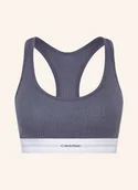 Biustonosze - Calvin Klein Biustonosz Bustier Cotton Modal Rib blau - miniaturka - grafika 1