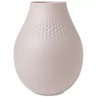 Wazony i flakony - Villeroy & Boch Wazon wysoki PERLE z kolekcji MANUFACTURE COLLIER BEIGE - miniaturka - grafika 1