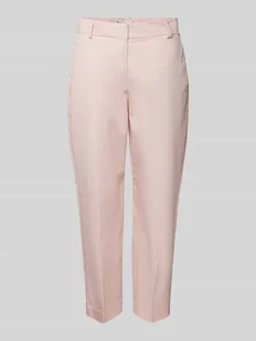 Spodnie capri o kroju slim fit w jednolitym kolorze - Spodnie damskie - miniaturka - grafika 1