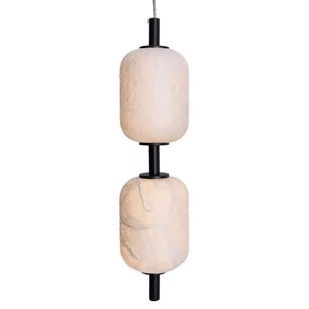 Pojedyncza wisząca lampa Elena P0537D Maxlight LED 8W 3000K jedwabna biała - Lampy sufitowe - miniaturka - grafika 1