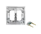 Wyłączniki światła i elektryczne - Ospel SA ARIA Zespół podświetlenia led złoty - miniaturka - grafika 1