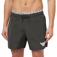 Kąpielówki męskie - Emporio Armani Man's Logo Band Boxer Strój kąpielowy Męski, Ciemna Ziemia, 44 - miniaturka - grafika 1