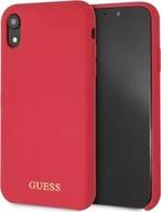 Etui i futerały do telefonów - Guess Guess GUHCI61LSGLRE iPhone Xr red /czerwony hard case Silicone uniwersalny - miniaturka - grafika 1