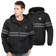 Odzież taktyczna i umundurowanie - Kurtka z kapturem Pit Bull Nautilus - Czarna/Szara S - miniaturka - grafika 1