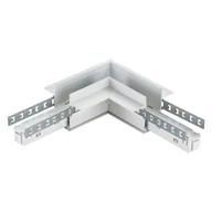 Oprawy, klosze i abażury - Łącznik L M-Line biały poziomy podtynkowy 1F DPM - miniaturka - grafika 1