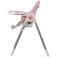 Krzesełka do karmienia - Sun Baby Krzesełko do karmienia Fidi Love Pink 5907798857340 - miniaturka - grafika 1