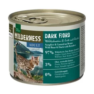 REAL NATURE WILDERNESS Adult Dark Fjord dzik z kaczką i reniferem 12x200 g - Mokra karma dla kotów - miniaturka - grafika 1