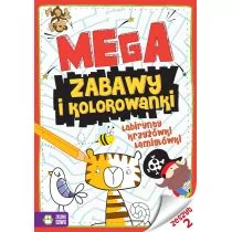 MEGAZABAWY I KOLOROWANKI LABIRYNTY KRZYŻÓWKI ŁAMIGŁÓWKI ZESZYT 2 Opracowanie zbiorowe - Kolorowanki, wyklejanki - miniaturka - grafika 1