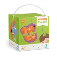 Puzzle - Moje Pierwsze Puzzle 6w1 Leśne zwierzęta 18m+ - miniaturka - grafika 1