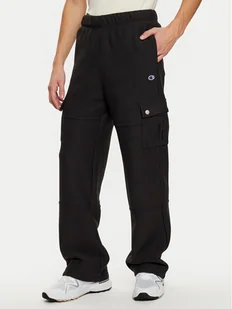 Champion Spodnie dresowe 220710 Czarny Loose Fit - Spodnie sportowe męskie - miniaturka - grafika 1