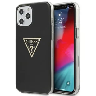 Guess GUHCP12LPCUMPTBK iPhone 12 6,7" Pro Max czarny/black hardcase Metallic CollectionGuess / GUE000839 - Etui i futerały do telefonów - miniaturka - grafika 1