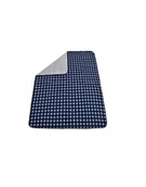 Koce piknikowe - Koc piknikowy alu-krata granatowa mata piknikowa 200x150 cm - miniaturka - grafika 1