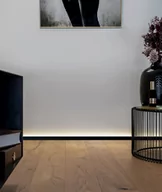 Listwy przypodłogowe - 200 x 1,6 x 2,5 cm Minileiste - (srebrny) - Minimalistyczna listwa przypodłogowa cokołowa LED ready SLED16X5-01 - miniaturka - grafika 1