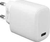 Ładowarki do telefonów - Ładowarka Goobay USB-C PD Power Delivery szybka ładowarka 25 W, biały - miniaturka - grafika 1