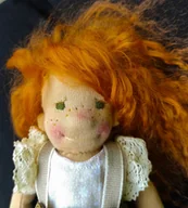 Lalki dla dziewczynek - Daphne lalka waldorfska wraz z domkiem Muchomor lalka szmaciana - miniaturka - grafika 1