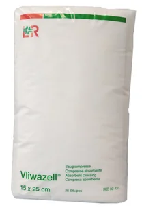 L&R - Opatrunek wysokochłonny, Vliwazell 15x25, 25szt. - Apteczki i materiały opatrunkowe - miniaturka - grafika 1
