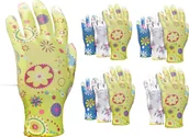 Rękawice robocze - Reis Rękawice ogrodowe / Kolorowe / RGARDEN-PU - 12 Par 6 - XS - miniaturka - grafika 1