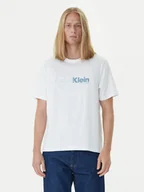 Koszulki męskie - Calvin Klein T-Shirt LV04RD822G Biały Regular Fit - miniaturka - grafika 1