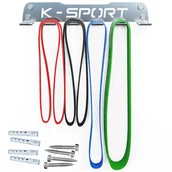 Pozostały sprzęt i akcesoria do ćwiczeń - Wieszak na GUMY, SKAKANKI I AKCESORIUM FITNESS KSSL120 - miniaturka - grafika 1