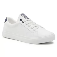 Trampki damskie - Big Star Tenisówki BB274211 White/Navy - miniaturka - grafika 1