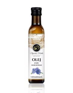 Olej z lnu złocistego 500ml Olejarnia Niwki - Zdrowa żywność - miniaturka - grafika 1