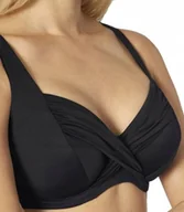 Stroje kąpielowe - Triumph Biustonosz kąpielowy góra od bikini czarny miękki na fiszbinach 48C - miniaturka - grafika 1