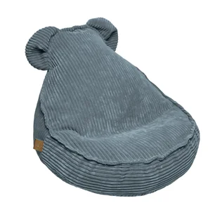 Pufa dziecięca Aesthetic Sako Bag Teddy Turquoise - Fotele i pufy dla dzieci - miniaturka - grafika 1