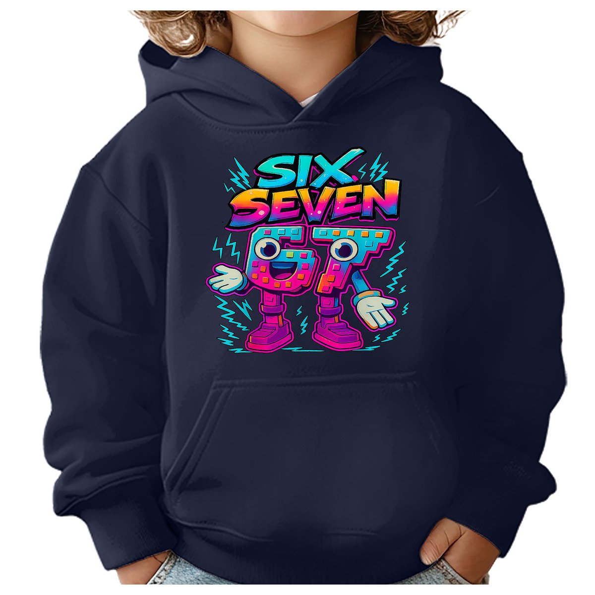 BLUZA DZIECIĘCA Z KAPTUREM 67 SIX SEVEN VIRAL 146-152 DLA DZIECKA PREZENT