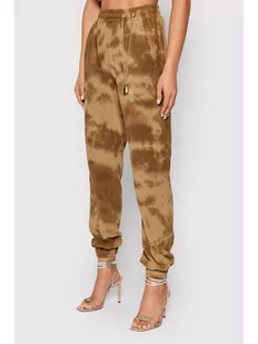 Pinko Spodnie dresowe UNIQUENESS Colorare 1Q10AW 8641 Brązowy Regular Fit - Spodnie sportowe damskie - miniaturka - grafika 1