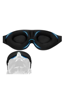Maska opaska na oczy do spania Waya 3D Premium - black - Akcesoria turystyczne - miniaturka - grafika 5