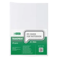 Szkolne artykuły papiernicze - OKŁADKA NA BRULION A4 D.RECT PRZEZROCZYSTA 90MIC 25szt. - miniaturka - grafika 1